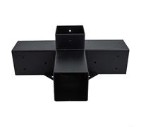 Soportes de aleación de acero para madera de 4 x 4 pulgadas con tornillos, esenciales para proyectos personalizados de pérgola y jardín (A)