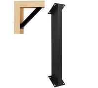 Soportes de Alta Resistencia con ángulo de 45° para Kits, estructuras de Madera, cenadores y Casas en los árboles; Incluye Tornillos para una fácil instalación por Cuenta Propia.