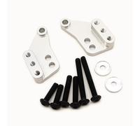 Soportes de amortiguador inferiores delanteros o traseros de aluminio plateado para Traxxas 1/10 MAXX 1/10 MAXX Slash 10234