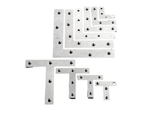 Soportes de ángulo en forma de T Soporte de ángulo acero inoxidable en forma LT, Conector muebles, soporte esquina, junta tablero madera, reparación placa fijación, 10/20 Uds(Green)
