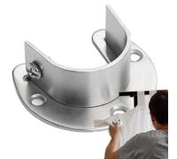 Soportes de barra de armario, zócalo de poste de armario - Soporte de varilla en forma de U, soporte de varilla con brida | Soportes para estantes y barras de El soporte de extremo de barra