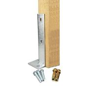 Soportes de Base de Poste Ajustables para Cercas Y Terrazas, 1/2/4 Piezas, Soporte de Anclaje para Postes de Columna con Tornillos/1Pc/W40*H200Mm(1.6 * 7.88Inch)