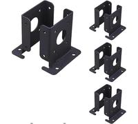 Soportes de Base poste pérgola for valla madera ajustables, soporte resistente for postes 3, 5x3, 5 pulgadas, instalación fácil y segura, 4 Uds para Cercas Poste