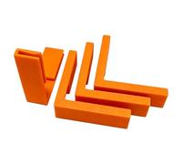 Soportes de bordes de caja de cartón con clip en ángulo recto para transformar cajas regulares, solución de almacenamiento organizada resistente para mover protectores de esquina de cajas corrugadas