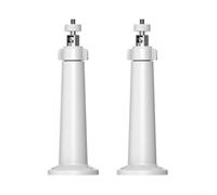 Soportes de cámara para panel solar al aire libre, 2 piezas, soporte de pared ABS ajustable con control de ángulo para un posicionamiento seguro y una mejor eficiencia de monitoreo (blanco)