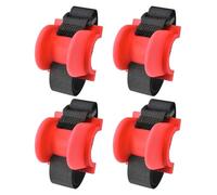 Soportes de caña de pescar marinos 4 piezas TPE, accesorio de montaje para varillas de base plana o curvada, para guardaespaldas de muelle de mano Corriente de barco