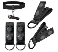 Soportes De Cinturón De Nylon | 4 Piezas Clips Para Cinturón De Servicio,Fijador Para Equipos De Camping | Para Agentes De Policía Seguridad Trabajo Corrección Hidráulica Mecánica Exterior