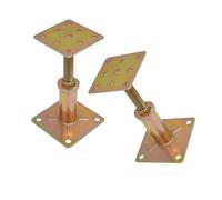 Soportes De Columna Elevados Ajustables 2 Piezas Montaje Techo Metal Resistentes A La Corrosión Para Estabilidad Estructural Soporte Estructura Temporal