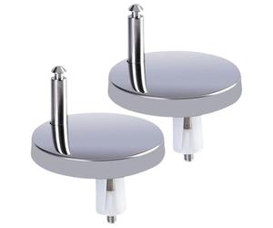 Soportes de doble cambio para aseos - asiento del inodoro Conexiones giratorias Tornillos tensores, tornillos de repuesto juntos Numbel Apartamento de estudiantes adecuado Banglow Home Hostel Espacio