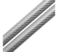Soportes De Elevación Ventana Trasera Para CX-5 Para CX5 2017 2018 2019 2020-2024 Soportes De Elevación Capó Modificar Amortiguadores Varillas Pistón Cilindro(Silver Carbon Fiber)