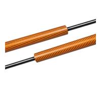 Soportes De Elevación Ventana Trasera Para Ford Para Fiesta ST Para Mk7 Para Mk8 2017-2021 Amortiguadores De Maletero Y Portón Trasero Resortes Soporte Elevación Gas(Orange carbon fiber)