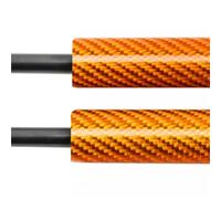 Soportes De Elevación Ventana Trasera Para Seat Para Toledo Para Mk2 1m 1998-2004 Barra Soporte Elevación Maletero Puerta Trasera Cilindro Amortiguador Piezas Automóvil(Orange Carbon Fiber)