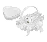 Soportes de encaje for anillos boda, almohadas con asa y junta for compromiso Para la Ceremonia de Boda