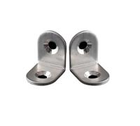 Soportes de esquina acero inoxidable prácticos, 10 Uds., 20x20x16mm, fijación juntas, soportes gruesos ángulo recto for muebles del hogar para Silla Mueble, Mesas de Madera