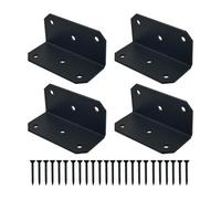 Soportes de esquina de grado industrial, construcción de acero grueso, agujeros de montaje para mejorar la estabilidad estructural, soportes de esquina de acero estructural