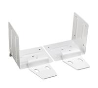 Soportes de esquina para muebles de hierro de 3 mm de grosor, soporte triangular resistente que conecta tres tablas para estante de armario y refuerzo de juntas de madera, color negro