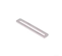 Soportes de esquina planos, soportes de soporte de estante de metal para reparación de marcos de muebles resistentes, conector de junta angular de grosor ajustable para banco de trabajo (86 mm)