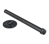 Soportes de estante de tubería de hierro para instalación en pared con enfoque en la integridad y el patrimonio del diseño industrial (30 cm)