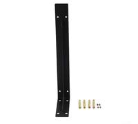 Soportes de estante resistentes de hierro negro montado en la pared para estanterías de garaje, diseño triangular grande (12 pulgadas)