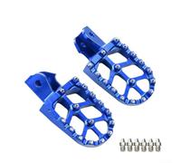 Soportes de estribera de aleación de aluminio, dientes de acero endurecido extraíbles, diseño ligero para bicicletas eléctricas Sur-Ron Light Bees X/S ()
