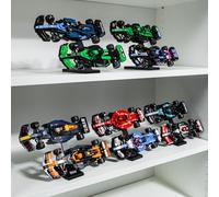 Soportes de exhibición Brickify Speed Champions F1 (paquete de 5) - Compatible con los sets LEGO Formula 1 76906 a 76919 - Sostiene 10 coches - Elevador vertical para colección de coches de carreras