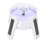 Soportes de Exhibición de Joyería con Luz LED, Bandeja de Exhibición de Joyas, Placa Giratoria de 360 Grados, para Relojes y Teléfono y Joyería y Artículo(Blanco)