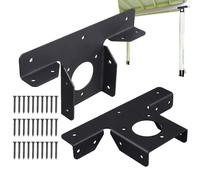 Soportes de extensión de pérgola - Juego de 2 soportes en T extensibles de 3 vías, conectores de extensión de esquina para pérgolas | Soportes ajustables en forma de T con 30 tornillos autorroscantes