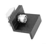 Soportes de fijación de panel solar con abrazadera de extremo fotovoltaico y abrazadera media para módulos solares de aleación de aluminio de 30 mm/35 mm diseñados para una instalación segura en