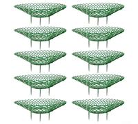 Soportes de fresa 510 piezas con 3 pies estables para el suelo diseñados para promover la circulación del aire y evitar arañazos de frutas (verde S 10 piezas)