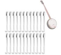 Soportes de Gancho para Banjo, Juego de Tuercas para Banjo, Accesorio 24 Piezas, 4 Piezas, Ganchos para Banjo, Piezas Cromadas de Metal Plateado, Accesorios para Instrumentos