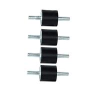 Soportes de goma aislantes Soportes de vibración goma M8, 4 Uds., 2 pernos M8X23mm for bombas agua máquina soldadura(M8 40x40mm)