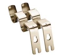 Soportes de hardware para barras de cortina, Soportes de cortina para barras de cortina | Perchas de cortina Soportes de cortina - Hardware Drape Vintage Soportes de montaje doble, Ganchos de varilla