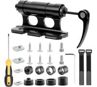 Soportes de Horquilla de Bicicleta, Soporte Horquilla Bicicleta Aluminio, Soporte Bicicleta Coche de Liberación Rápida, Bicycle Front Fork Mount con 8 Adaptadores, para Coche, Camión, Furgoneta