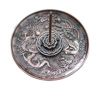 Soportes de Incienso, quemadores de Varillas en Relieve, para Varilla/Bobina/Cono incensado con Receptor de Cenizas para quemadores de meditaciones de Yoga