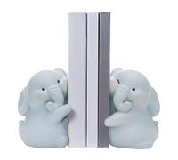 Soportes de libros para estanterías: niños decorativos de contabilidad, ansiedad Harder en el hogar Sala de estar Decoración de elefantes dulces de resina sinlips | Decoración de la sala de la viviend