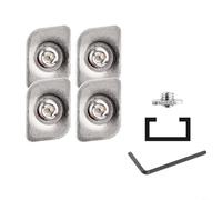Soportes de límite de acero inoxidable para ventanas, 5 unidades, sin perforación para una fácil instalación (22 mm)