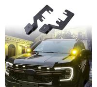 Soportes de luz para zanja, bisagras de capó, kit de soporte de montaje de luz LED compatible con Ford Ranger 2022 2023 2024