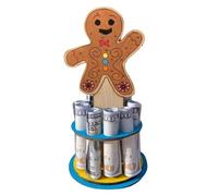 Soportes de madera para dinero de Navidad para dinero en efectivo,Soporte de madera para dinero de Navidad | Portamonedas de muñeco de nieve de dos capas,Titular de dinero de Navidad para efectivo, mú