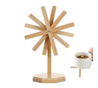 Soportes de Madera para Platos Calientes | Base Aislante En Forma De Molino De Viento | Base Aislante para Cuencos y Cazuelas - Para Tazas Teteras Sartenes Cacerolas Cocina Salon Hotel Restaurante Mes