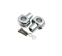 Soportes De Manillar para Sportster para Dyna 1 "25 MM Motocicleta Aumento Abrazadera Fija CNC Elevadores De Manillar Kit Montaje Todas Las Temporadas(C Chrome)