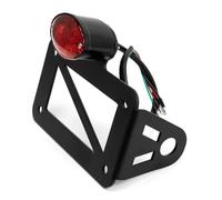 Soportes de matrículas para Moto Placa Matrícula Universal Motocicleta para Bobber para Chopper para Personalizada para Touring Luz LED Freno Trasero Señal Giro Soporte Montaje Lateral