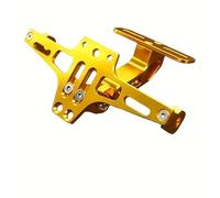 Soportes de matrículas para Moto Soporte De Montaje De Placa De Matrícula Trasera para Motocicleta Universales, Piezas Modificadas para Motocicleta, Soporte De Aleación De Aluminio(Yellow)
