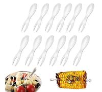 Soportes de Mazorcas de Maíz Pinchos para Mazorcas de Maíz soporte para maíz de acero inoxidable Maíz Brochetas de Acero Inoxidable para Tenedor de BBQ Cocina Casera de Frutas de Maíz Dulce 15pcs