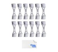 Soportes de Mecha de Vela de Metal - Dispositivo de Centrado - Paquete de 12 - Estabilizador de Mecha para Fabricación de Velas, Soportes de Mecha de Metal para Fabricación de Velas - Metal Duradero