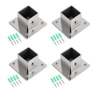Soportes de metal reforzado para barra de armario con base de brida de erosión, soportes de montaje lateral para cargas pesadas, base de brida resistente