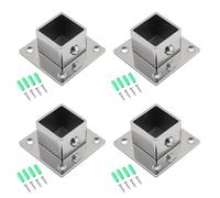 Soportes de metal reforzado para barra de armario con base de brida de erosión, soportes de montaje lateral para cargas pesadas, base de brida resistente