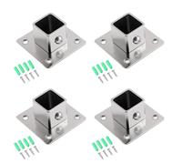 Soportes de metal reforzado para barra de armario con base de brida de erosión, soportes de montaje lateral para cargas pesadas, base de brida resistente