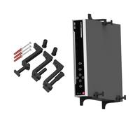 Soportes de montaje ajustables para DVR NVR Router Switch Mini PC consola Freeview Cable Box Módem de montaje en pared - Soporte universal para pared y debajo del escritorio para dispositivos de 0.9 a