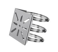 Soportes de montaje de mástil vertical con anillos ajustables, montaje de cámara de acero ajustable, uso simple para cámaras de seguridad, postes de CCTV