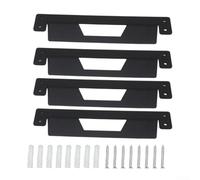 Soportes de montaje de metal pequeños resistentes con acabado pintado en hierro, resistente al óxido para sistema de almacenamiento de caja de herramientas ToughBuilt-StackTech, montaje seguro en